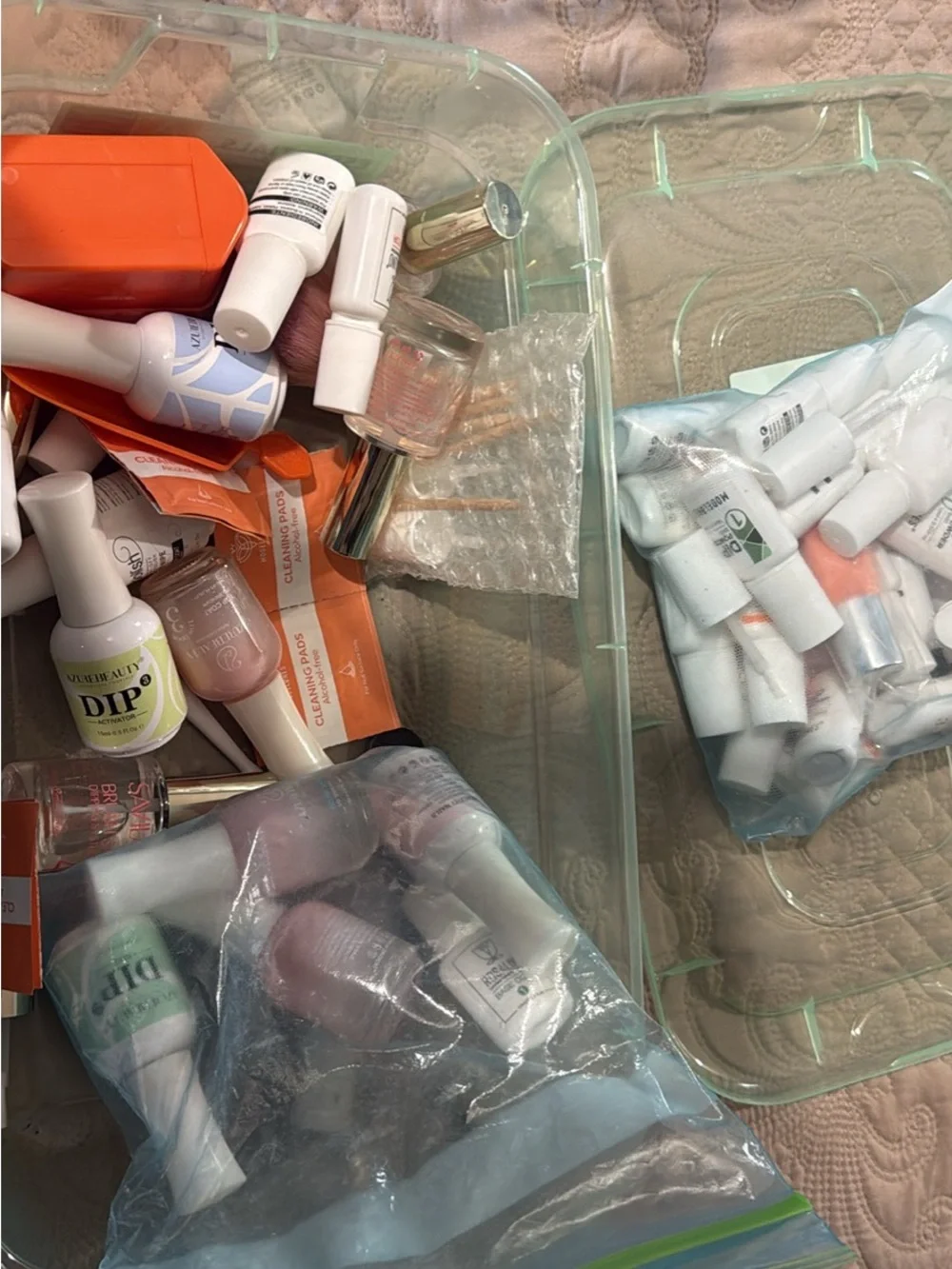 Assorted Nail Powder Storage Basket - Multicolor